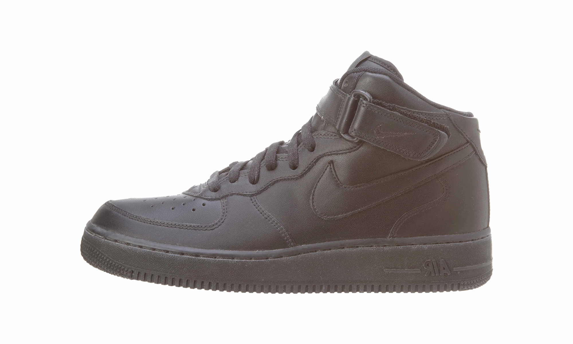 Breath Space Wearable Style Air Force 1 Mid "Black"