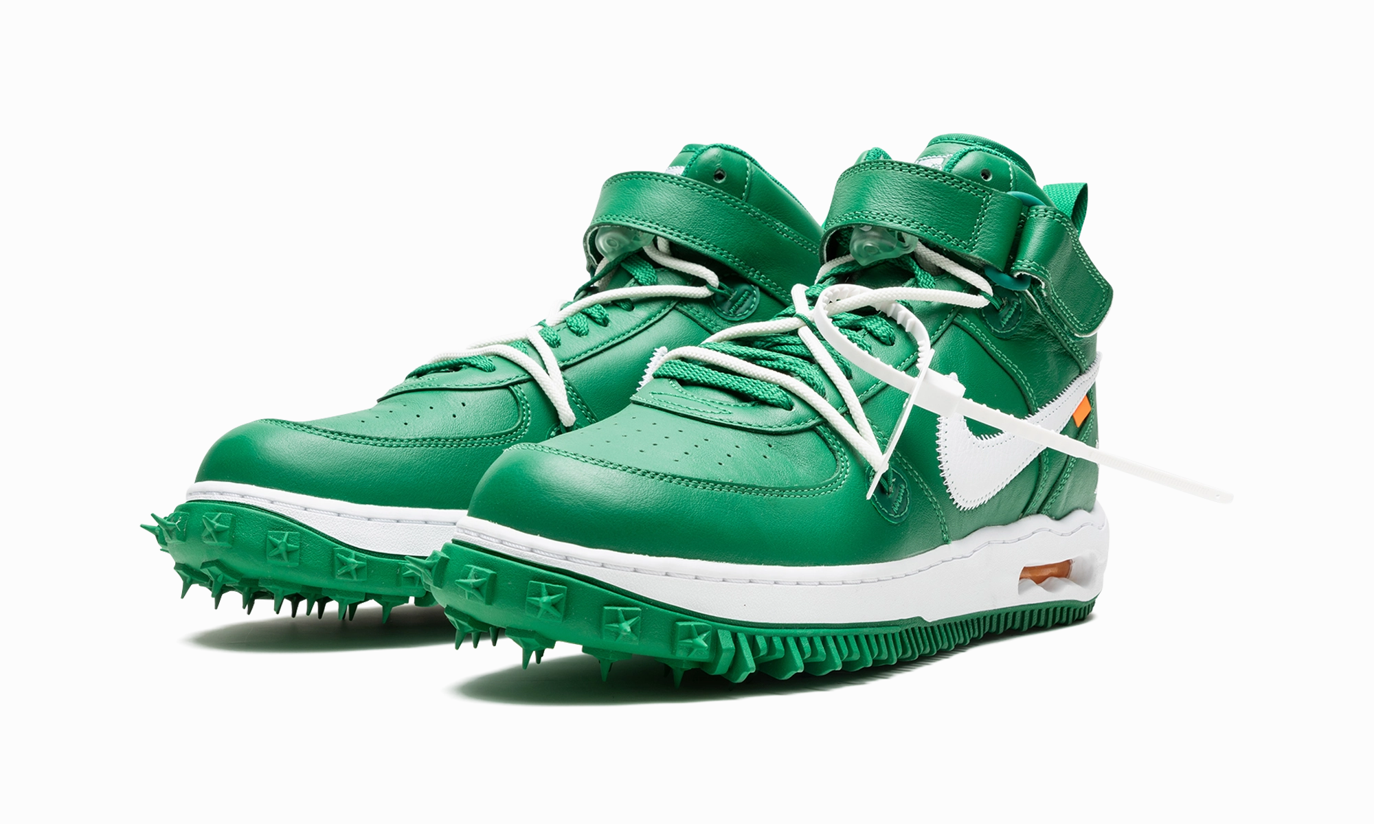 Urban Style Light Look Air Force 1 Mid "Off-White - Pine Green"