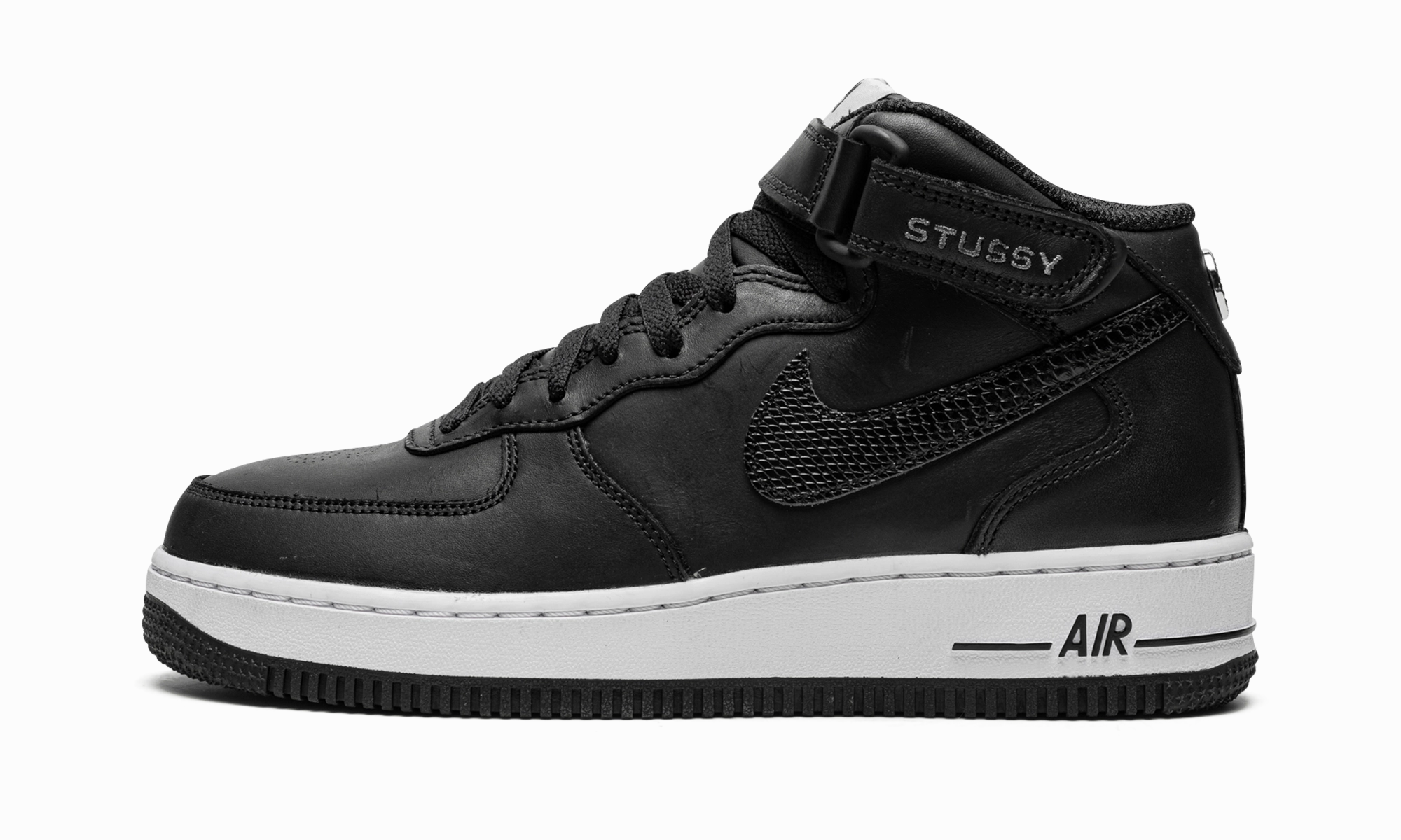 Air Force 1 Mid "Stussy - Black" Trail Trek