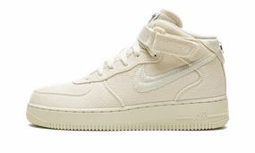 Air Force 1 Mid "Stussy - Fossil" Enhanced grip Elastic Sides
