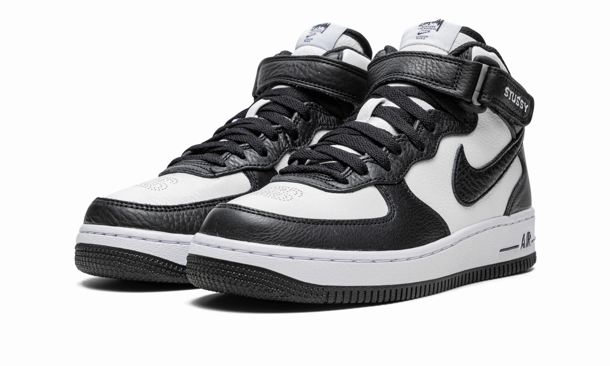 Air Force 1 Mid "Stussy - Light Bone Black" Coffee Run Any Season