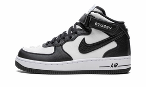 Air Force 1 Mid "Stussy - Light Bone Black" Sleek Build Cool Design