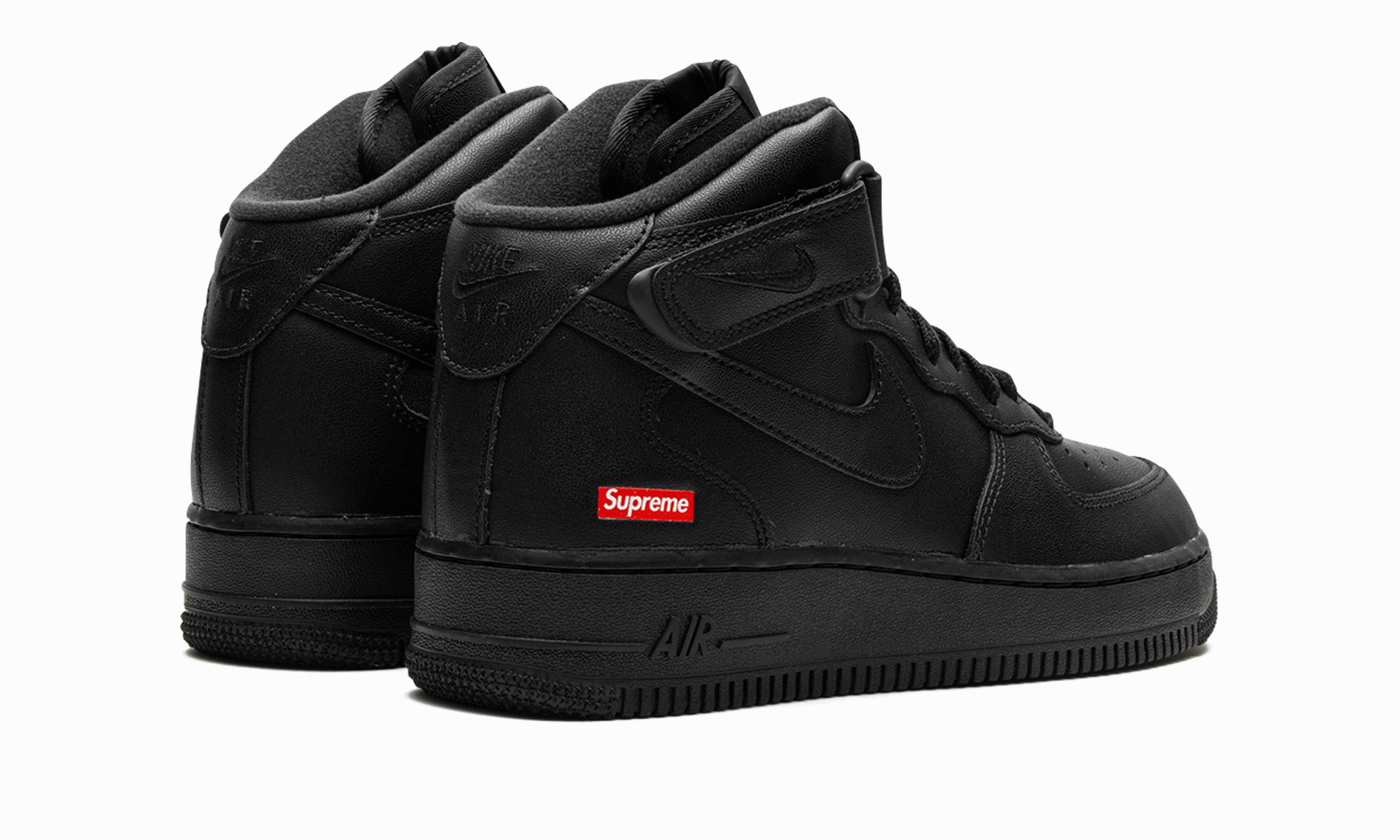 Abrasion Resistant Material Air Force 1 Mid "Supreme - Mini Box Logo Black"