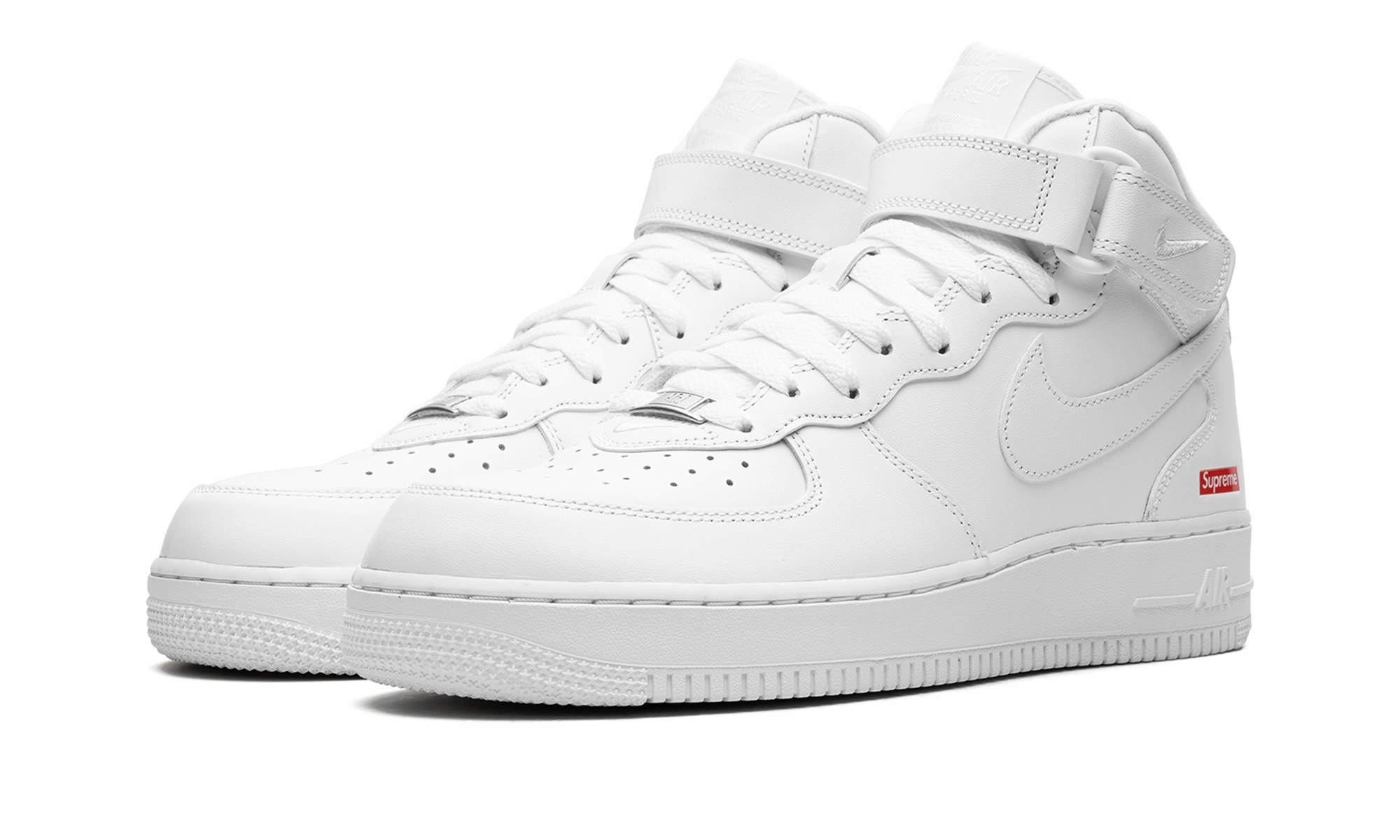 Air Force 1 Mid "Supreme - Mini Box Logo White" Minimal Pressure Urban Runner