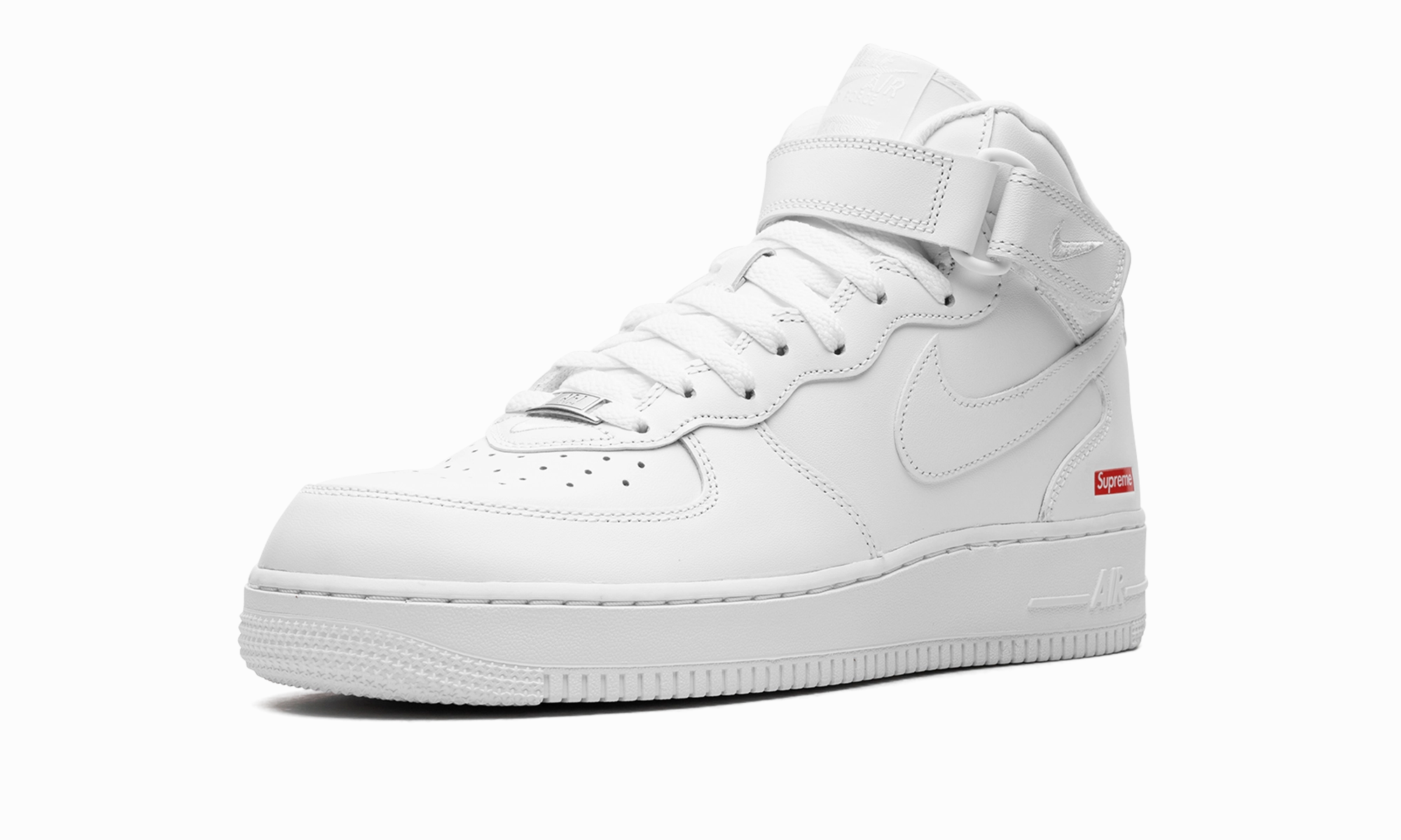 Air Force 1 Mid "Supreme - Mini Box Logo White" Coast Step