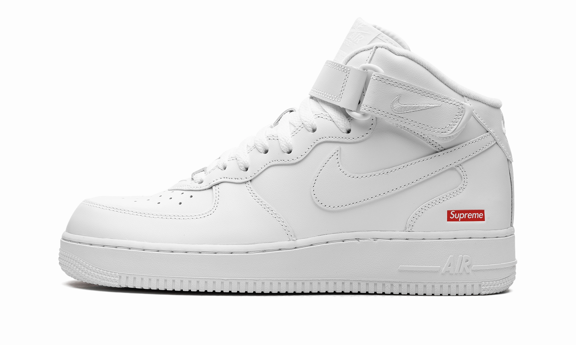Air Force 1 Mid "Supreme - Mini Box Logo White" Home Leisure Snow Path