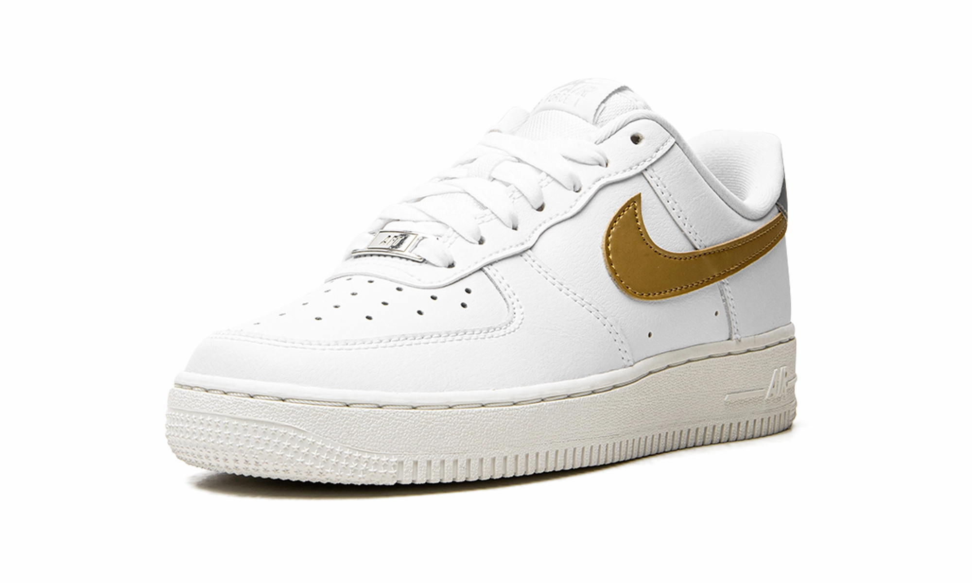 AIR FORCE 1 MNS WMNS "White / Gold / Silver" Heavy Pace
