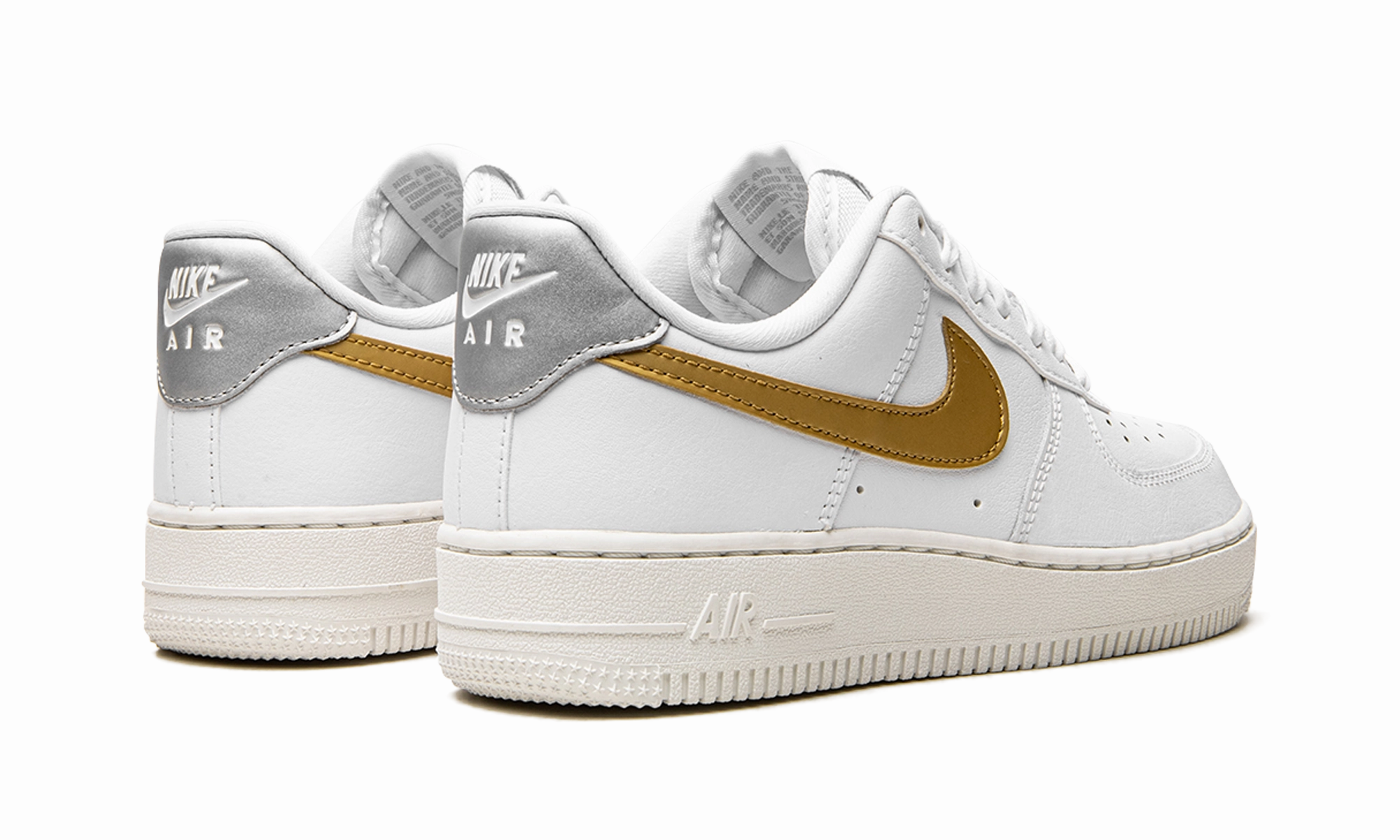 orthopedic AIR FORCE 1 MNS WMNS "White / Gold / Silver"