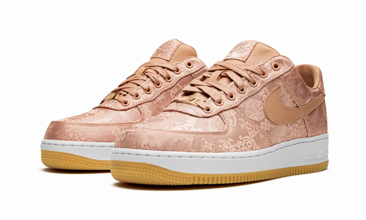 Chill Moment Sporty Style Air Force 1 PRM "CLOT - Rose Gold Silk"