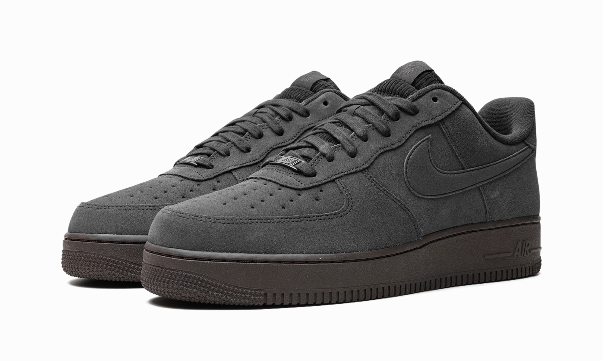 Bright Accents Smooth   finish Air Force 1 "Dark Chocolate"