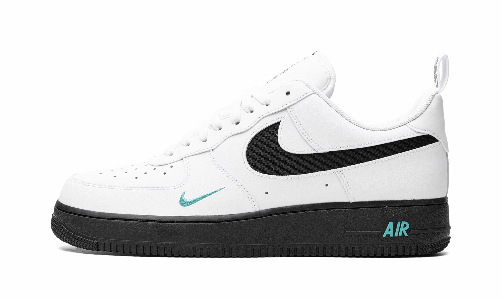 Bootie Style Air Force 1 "White/Black Teal"