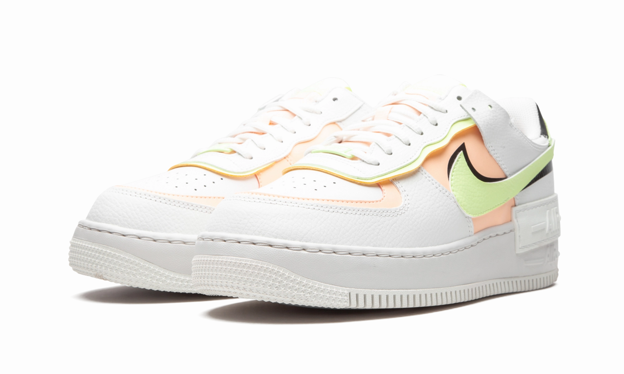 Ergonomic Support AIR FORCE 1 SHADO MNS WMNS "White / Barely Volt / Crimson Tint"