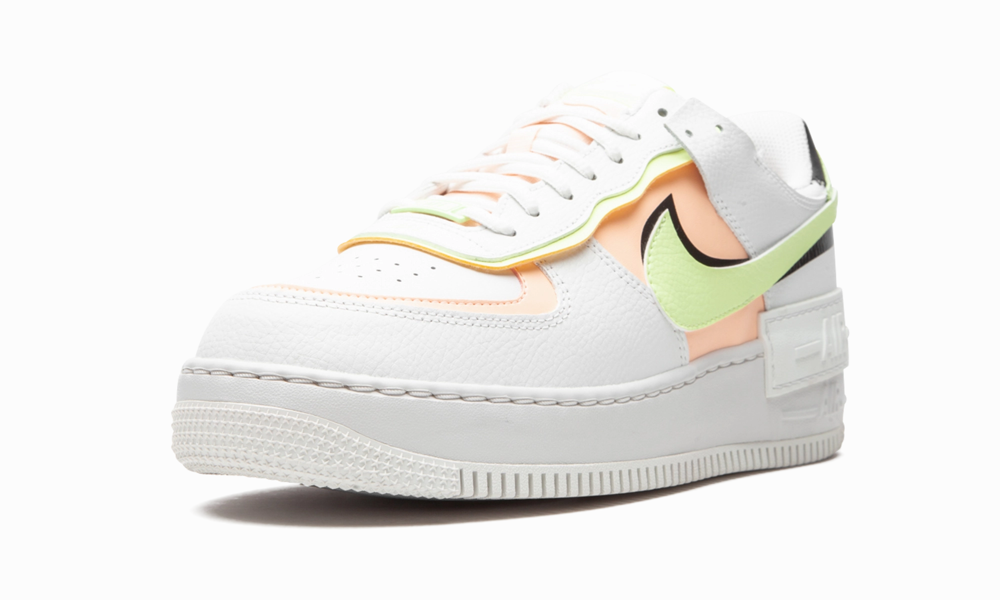Morning Step Long Day AIR FORCE 1 SHADO MNS WMNS "White / Barely Volt / Crimson Tint"