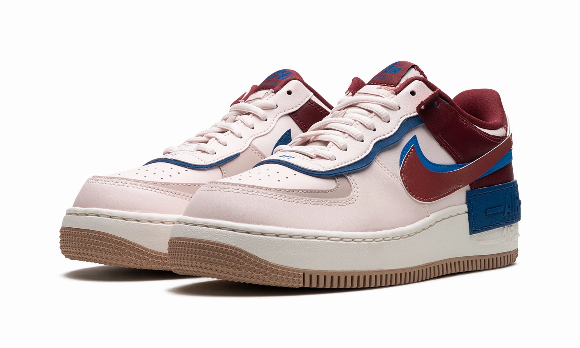 AIR FORCE 1 SHADO WMNS "Soft Pink" Sock Like Fit Engineering Cushioned Step