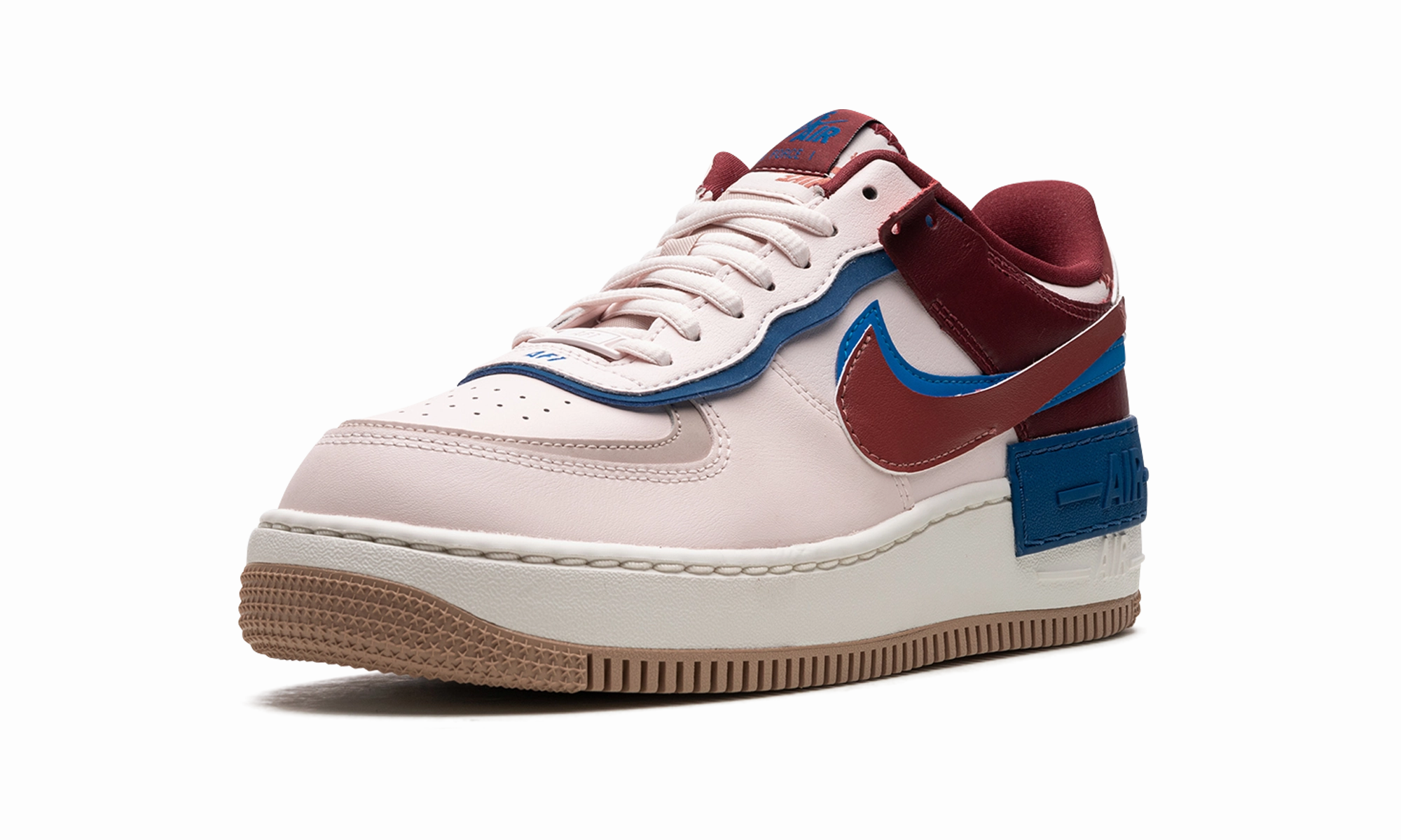 AIR FORCE 1 SHADO WMNS "Soft Pink" Compression Fit Suede Like Texture