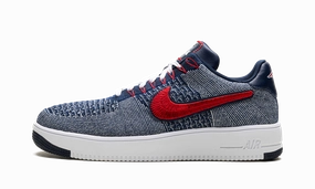 Air Force 1 Ultra Flyknit Low "Patriots Robert Kraft Wolf Grey" Ankle Room