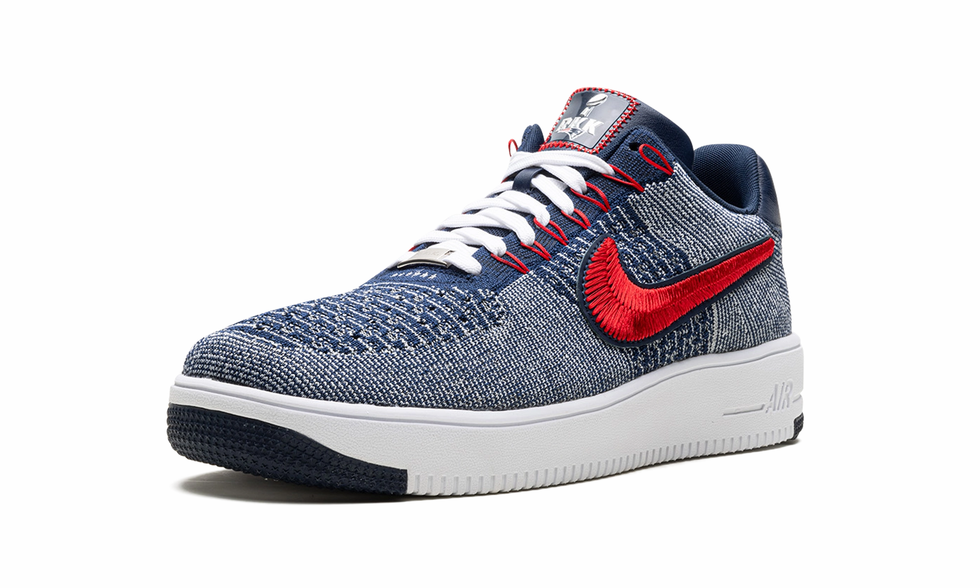 Soft Flex Midsole Air Force 1 Ultra Flyknit Low "Patriots Robert Kraft Wolf Grey"