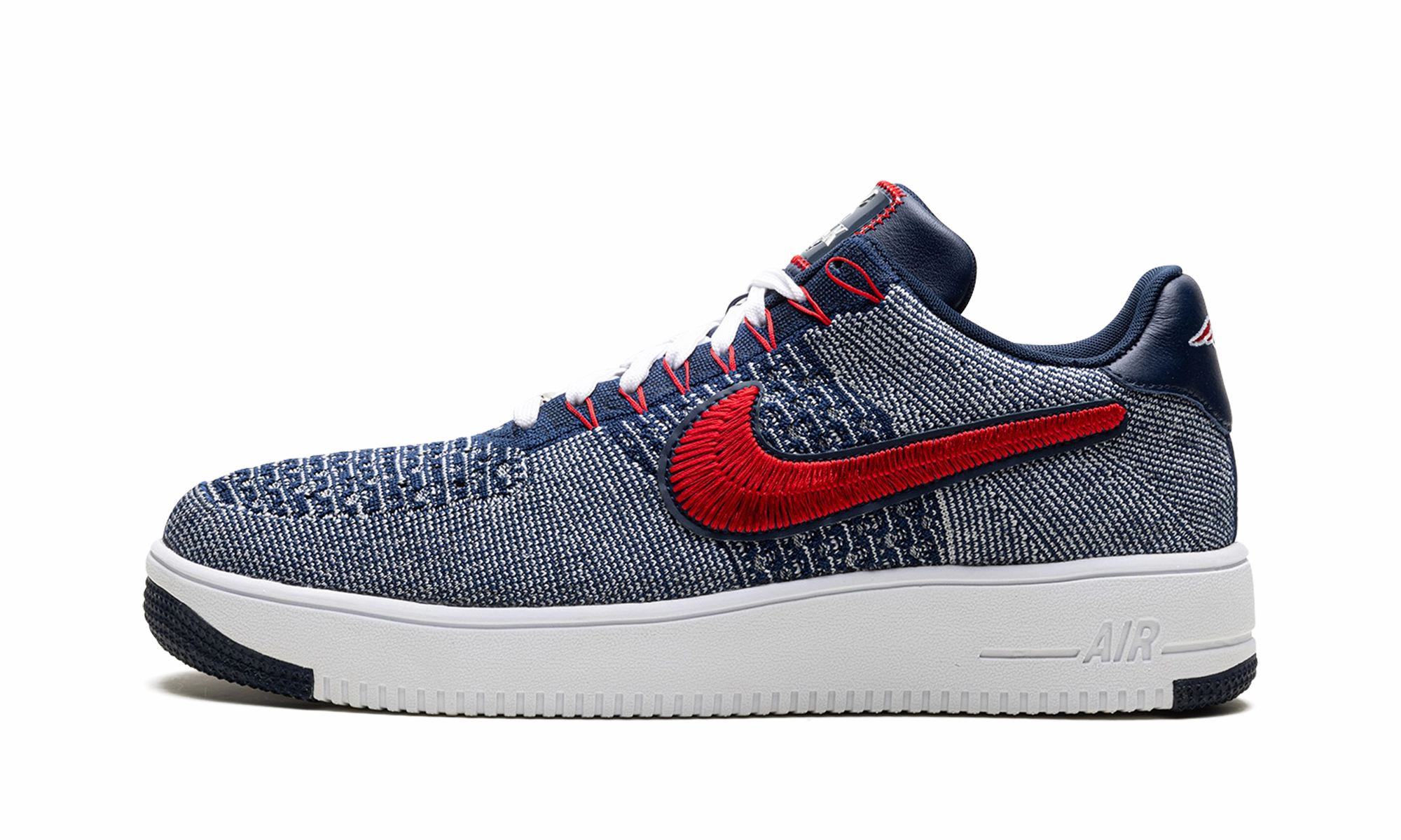 Air Force 1 Ultra Flyknit Low "Patriots Robert Kraft Wolf Grey" Ankle Room