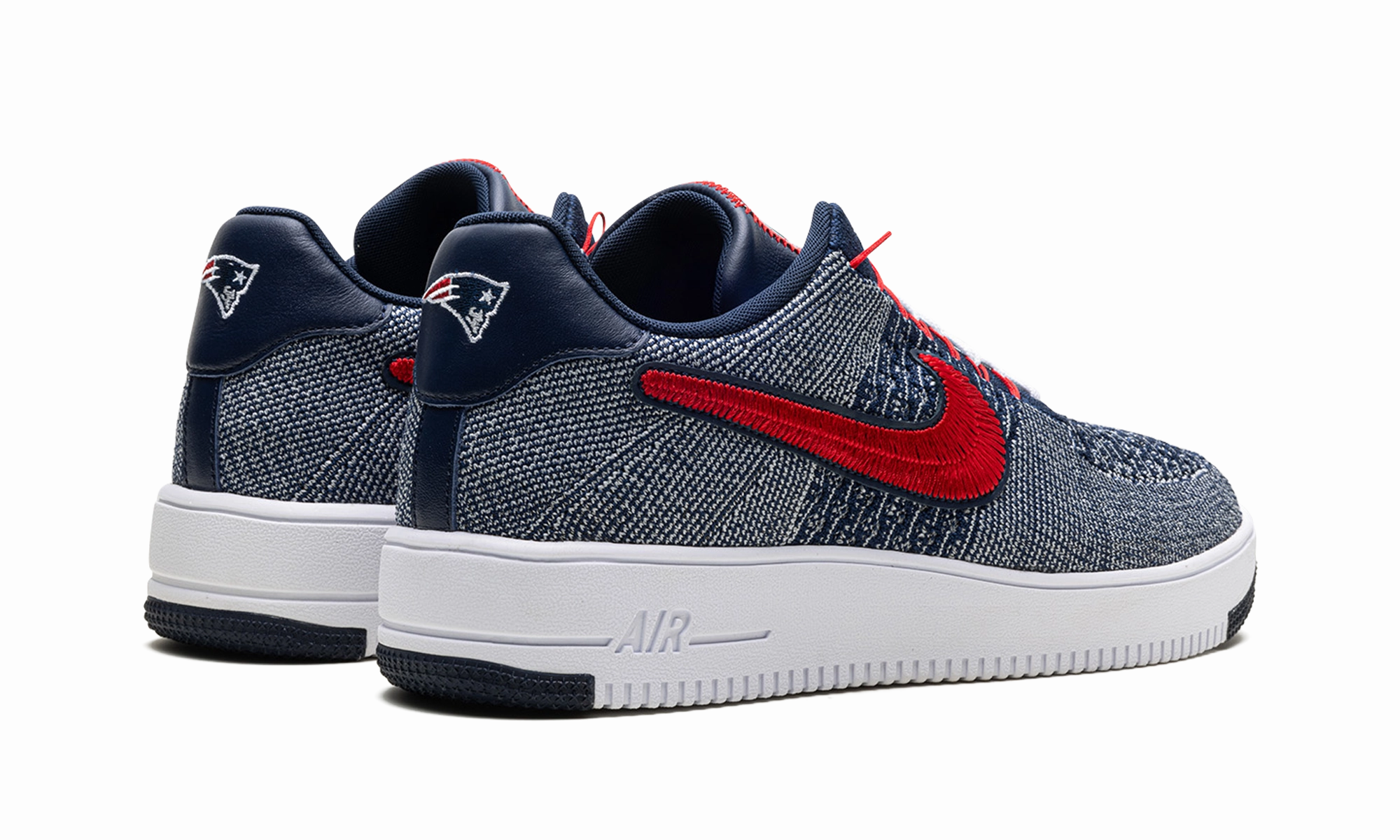 Air Force 1 Ultra Flyknit Low "Patriots Robert Kraft Wolf Grey" Fit Soft