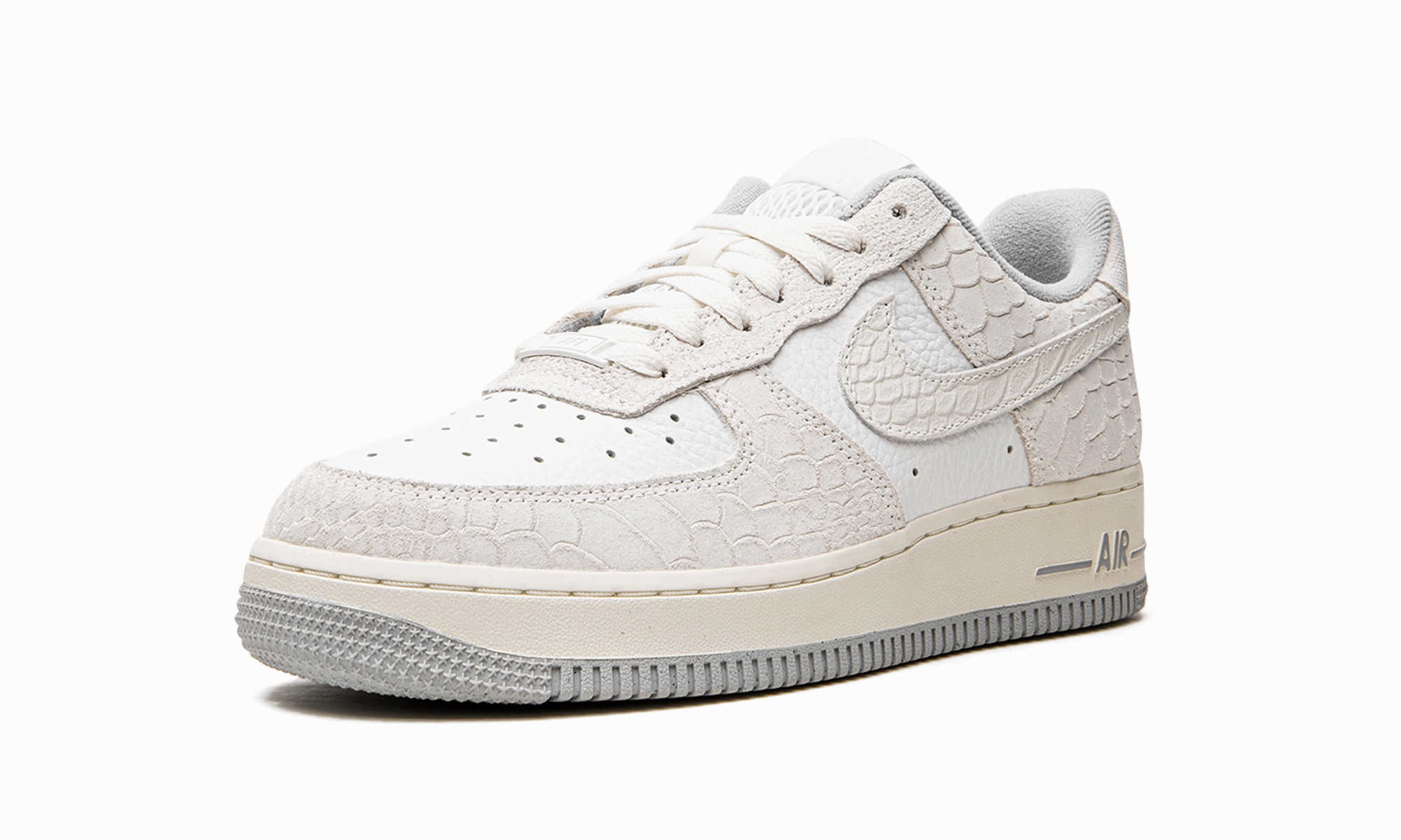 AIR FORCE 1 WMNS "White Python" Hand Stitched Details
