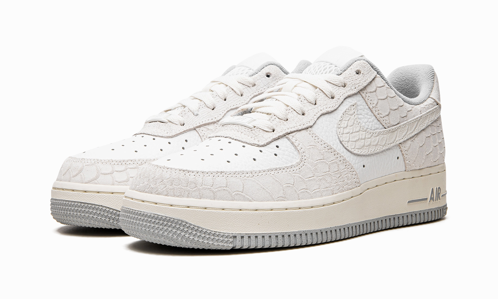 AIR FORCE 1 WMNS "White Python" Deep Black