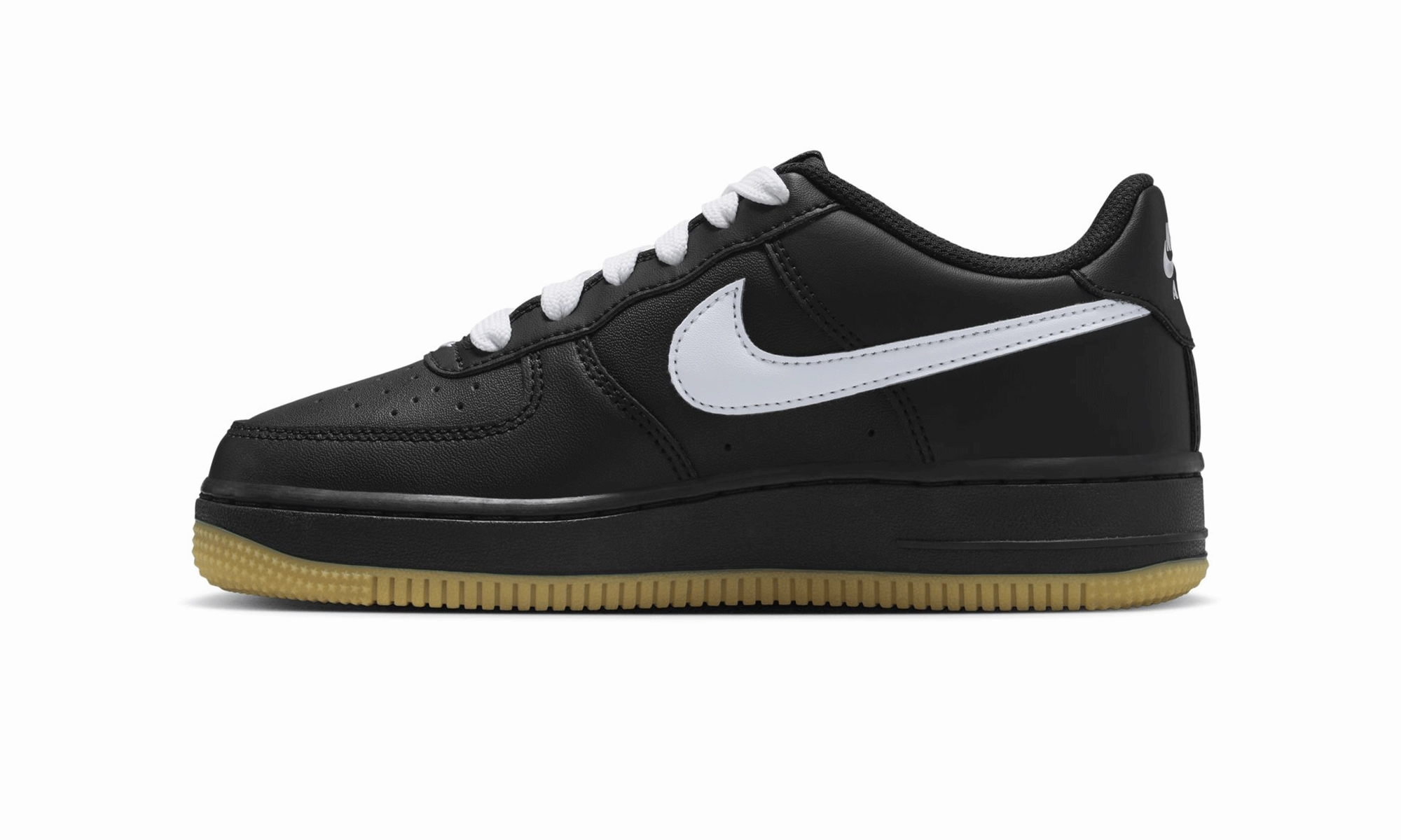 Air Force 1 Lv8 GS "Black White Gum" Quick Dry Textiles