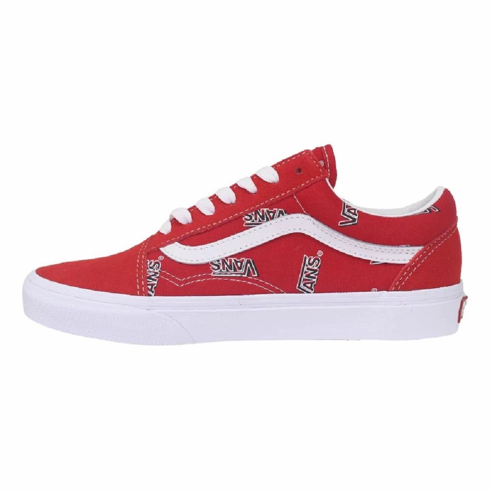 Vans Men's Old Skool Misprint Shoes - Red / White Classy comfort