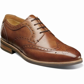 Men's Uptown Wingtip Oxford In Brown Stable Fit Urban Lifestyle