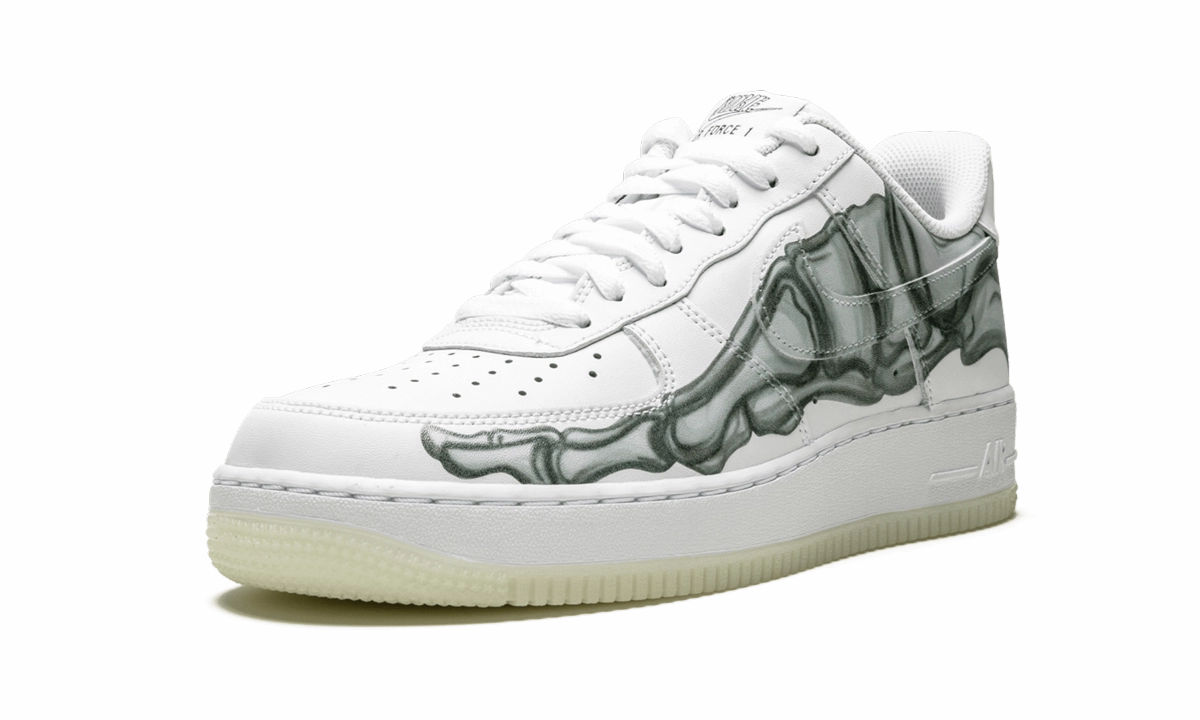 Textured Grip Surface Neutral Cushioning Air Force 1 '07 Skeleton QS "Skeleton"