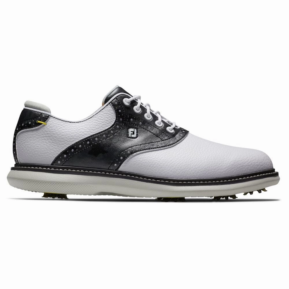 FootJoy FJ Traditions Golf Shoes White/Black Camo - 24 Men Functional shock absorption Adaptive Response
