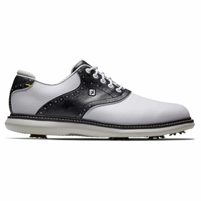 FootJoy FJ Traditions Golf Shoes White/Black Camo - 24 Men Functional shock absorption Adaptive Response
