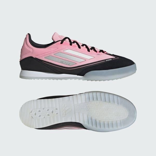 Relax Step Energy Vibe Adidas Men's F50 Messi Freestyle Soccer Shoes - Light Pink / Silver Metallic / Core Black