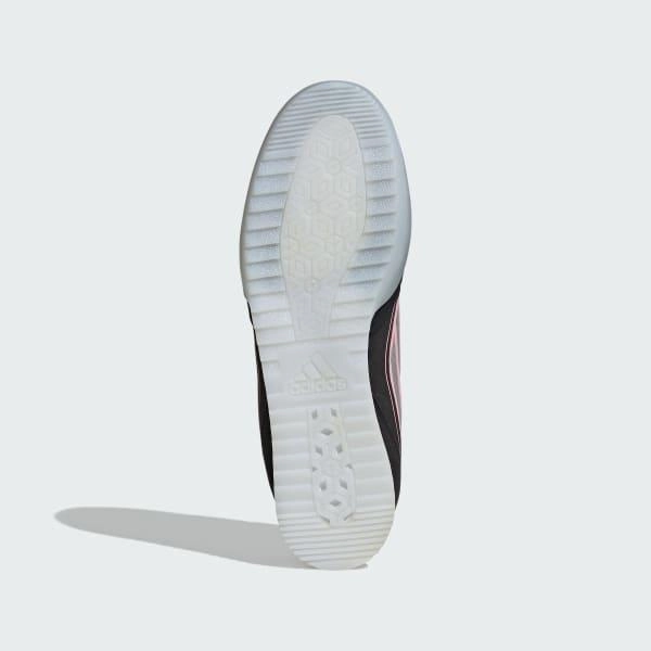 Handcrafted Stitching Adidas Men's F50 Messi Freestyle Soccer Shoes - Light Pink / Silver Metallic / Core Black