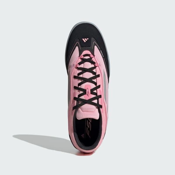 Casual Support Adidas Men's F50 Messi Freestyle Soccer Shoes - Light Pink / Silver Metallic / Core Black