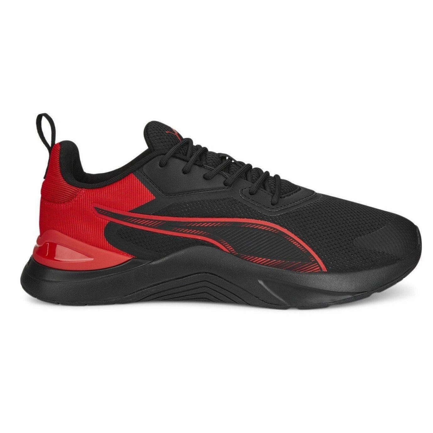 Torsion Plate Woven TPU Cage Puma Men's Infusion Training Shoes - Black / All Time Red
