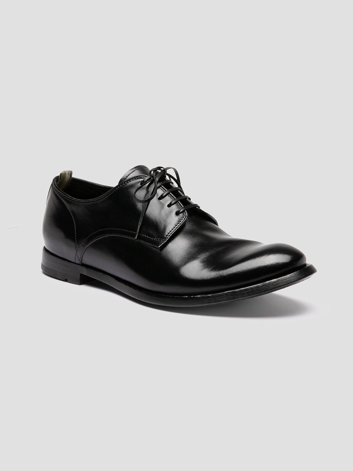 Stylish Timeless Profile Essential Look ANATOMIA 060 - Black Leather Derby Shoes