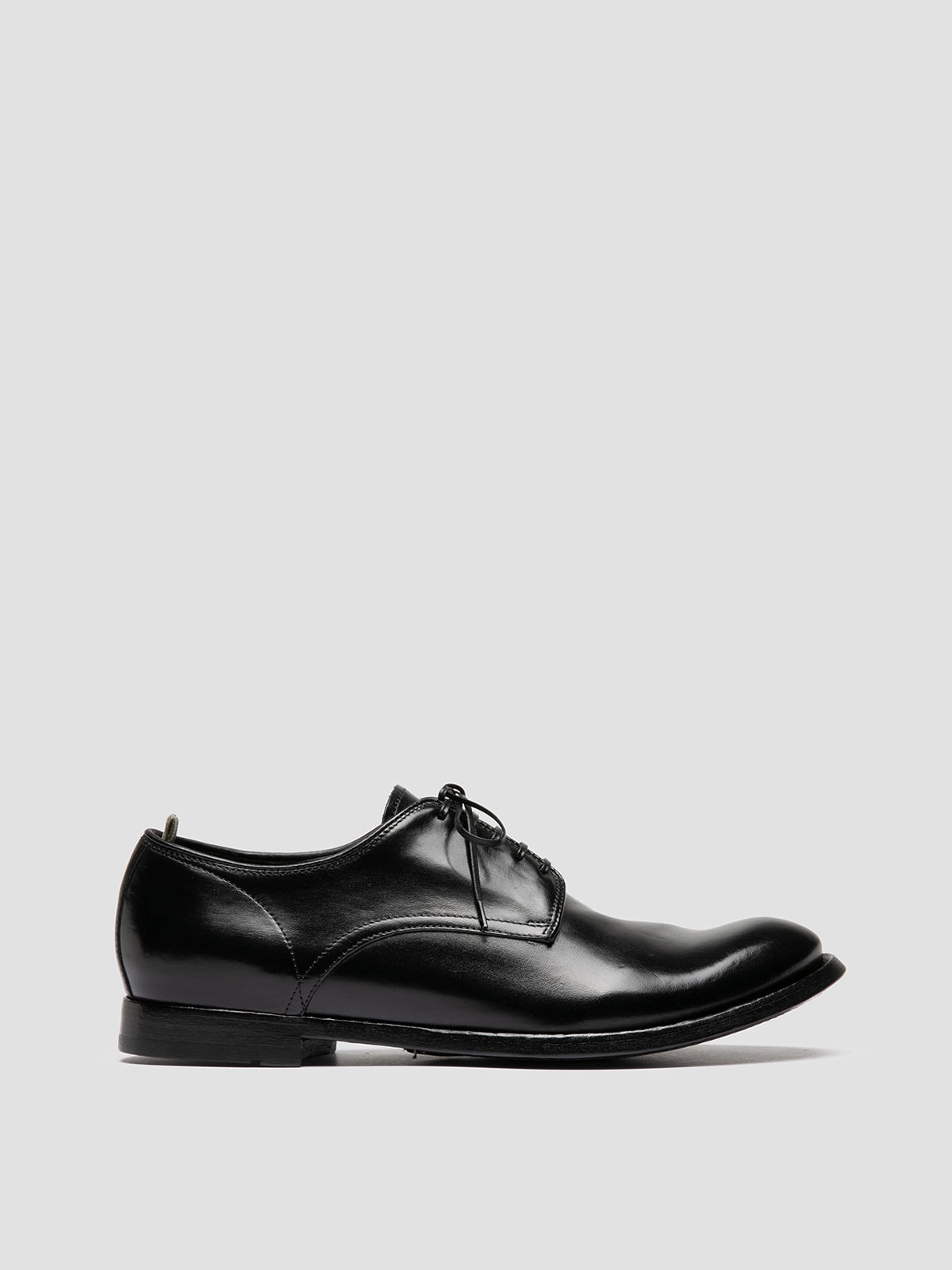 ANATOMIA 060 - Black Leather Derby Shoes Urban Accent Durable Timeless Fit