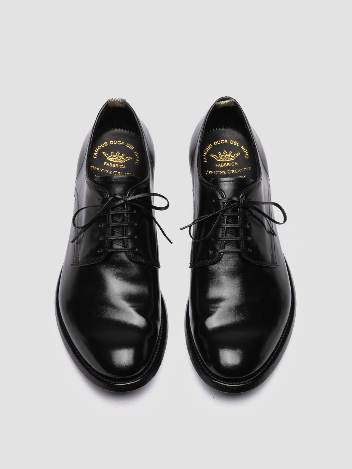 ANATOMIA 060 - Black Leather Derby Shoes Clean Grip