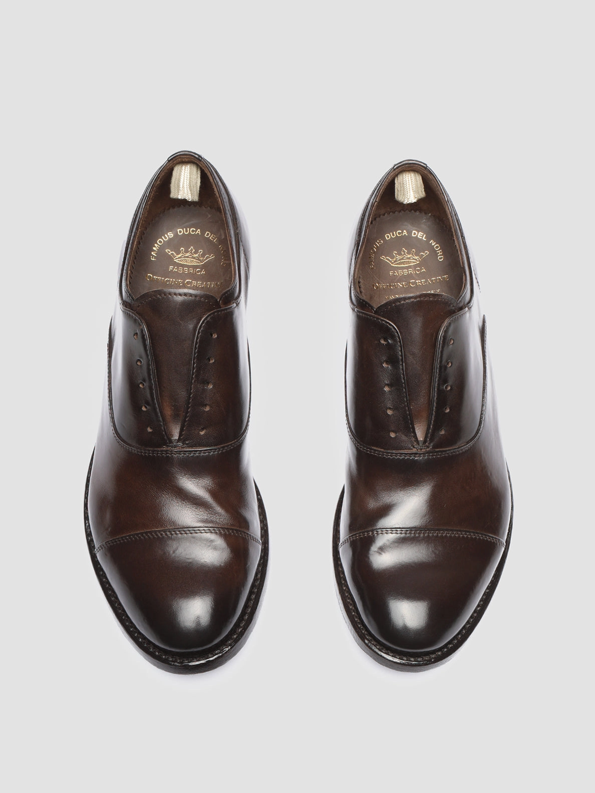 ANATOMIA 08 - Brown Leather Oxford Shoes Smooth Surface City Style