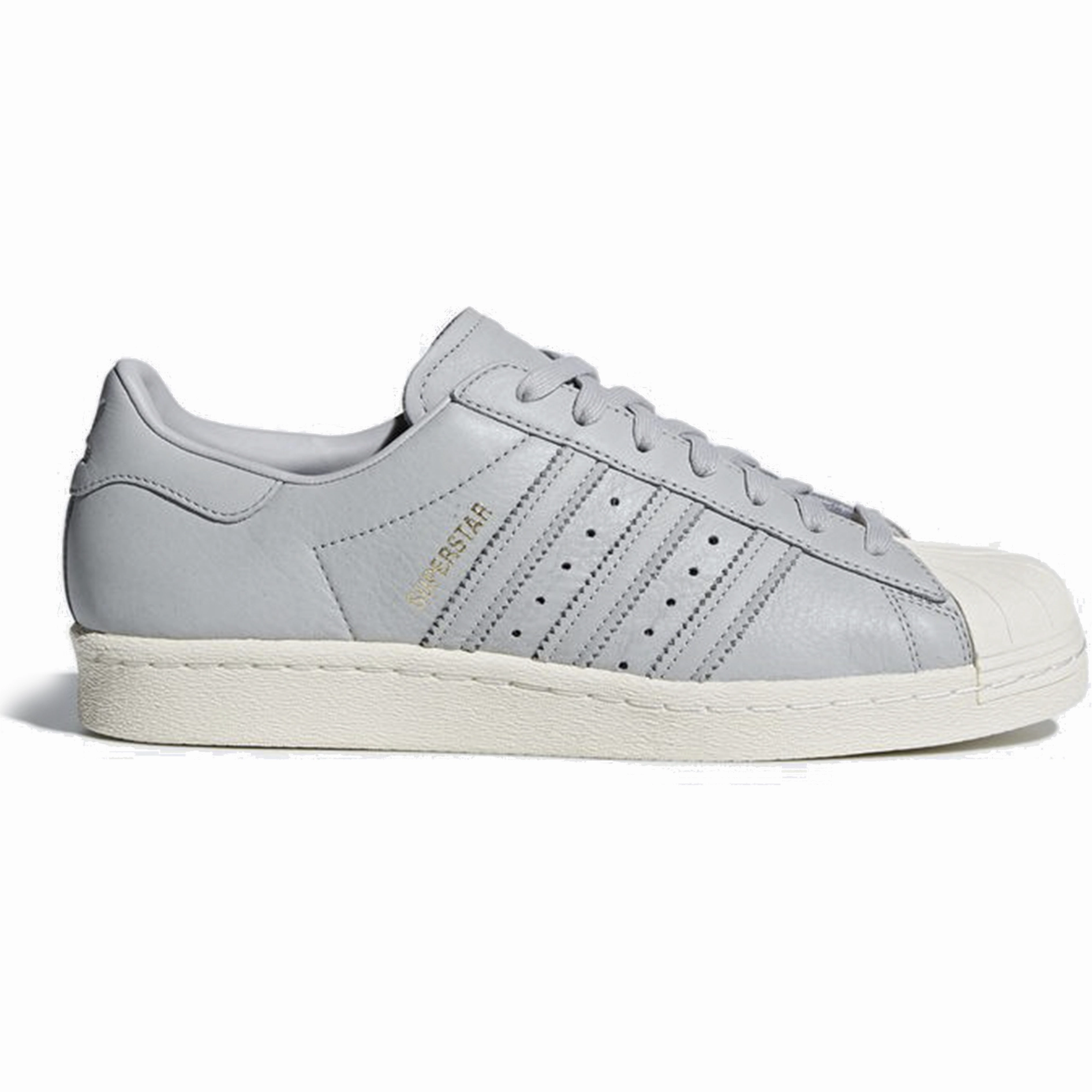 Quick Dry Fabric Adidas Superstar 80s Shoes - Grey / Red / Blue