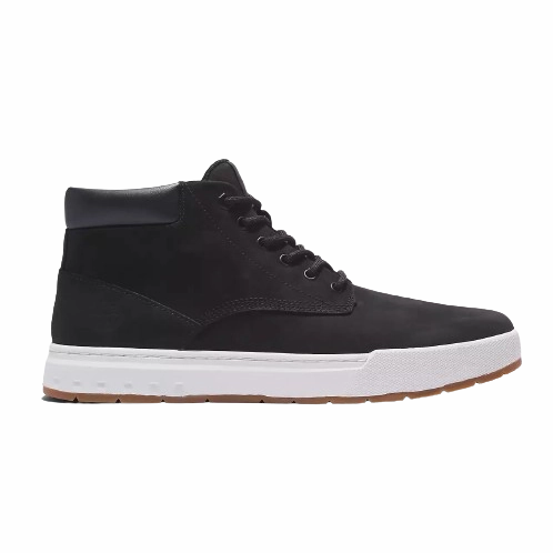 Timberland Men's Maple Grove Leather Chukka Shoes - Black Nubuck Any Outfit Flexible Sole