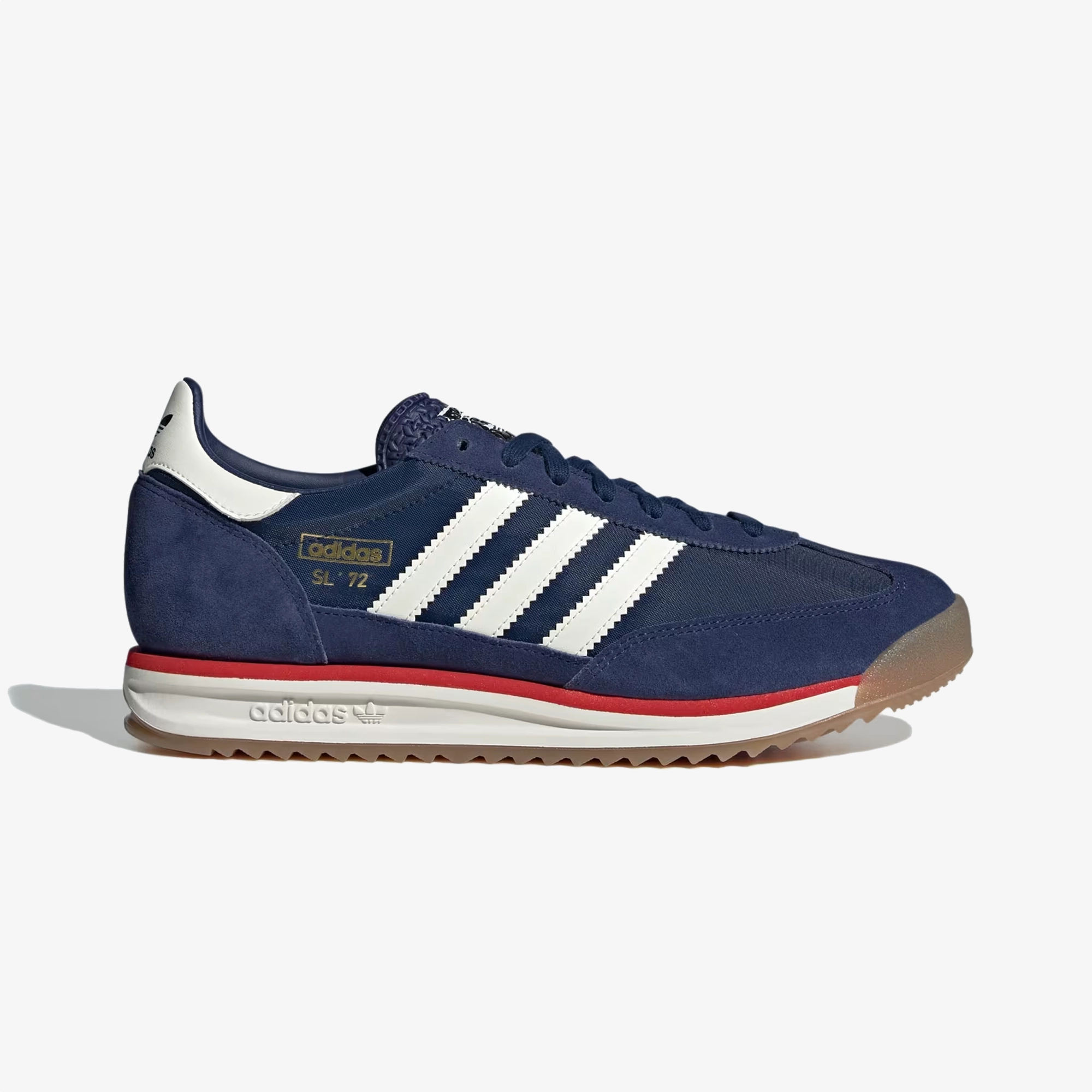 ADIDAS ORIGINALS | SL 72 RS { DARK BLUE/OFF WHITE/RED Walk Ease