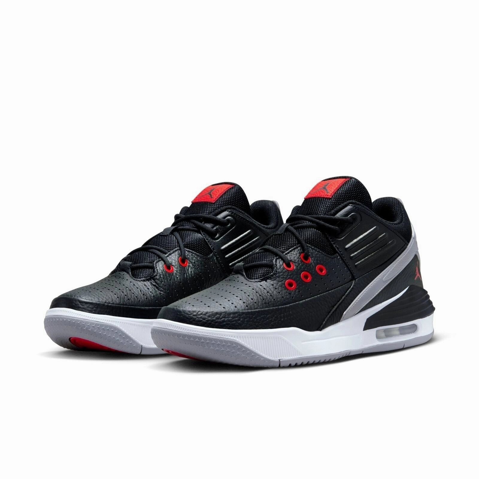 Tactile Responsiveness Trail Daily Nike Men's Air Jordan Max Aura 5 Shoes - Black / Cement Grey / Red