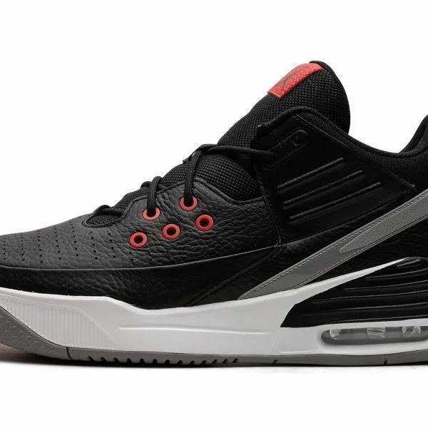 Customizable Fit Nike Men's Air Jordan Max Aura 5 Shoes - Black / Cement Grey / Red