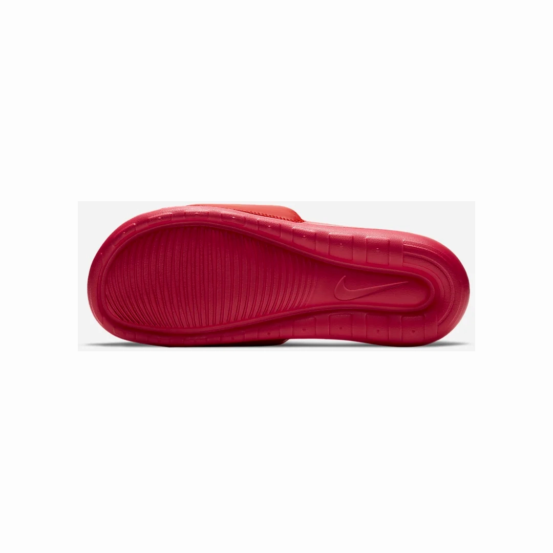 Nike Men's Victori One Slides - University Red / Black Self Cleaning Tread Soft Balance
