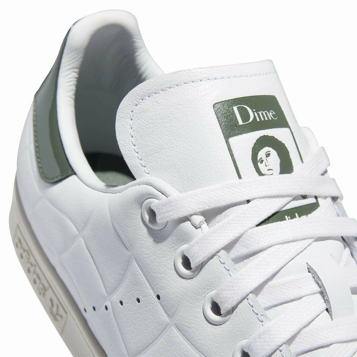 Adidas - Dime Stan Smith Shoes Cloud White/Collegiate Green/Green Oxide Heat Sealed Reinforcements Heat Sealed Layers