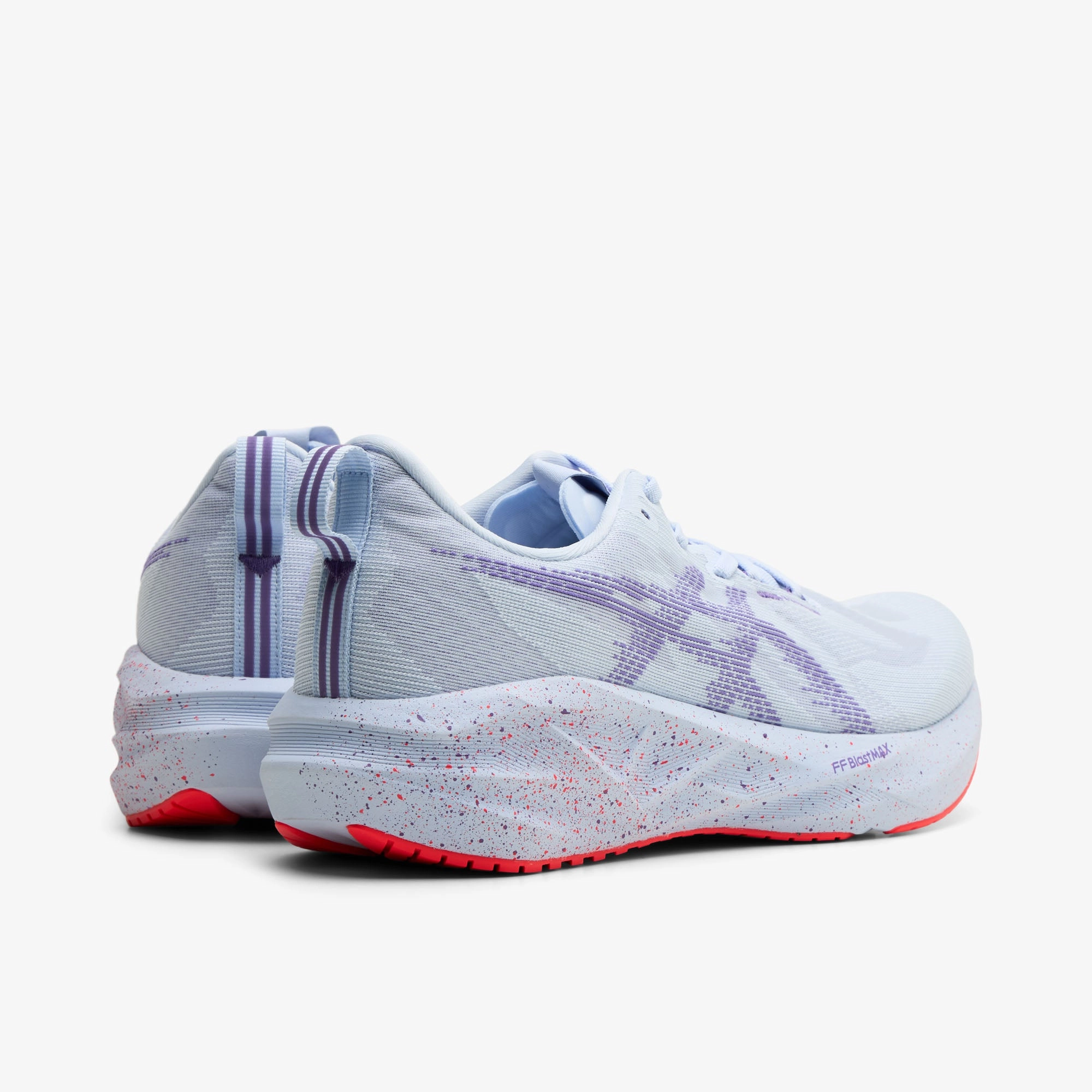 morning running shoe moment Non Slip Traction Grip ASICS Novablast 5 Tokyo Blue Fade / Edo Purple