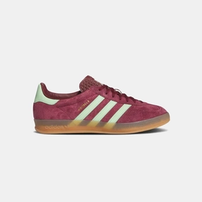 Balanced Arch Adidas Gazelle Indoor Shadow Red Semi Spark Green Pull On Design Adaptive Flex Notches