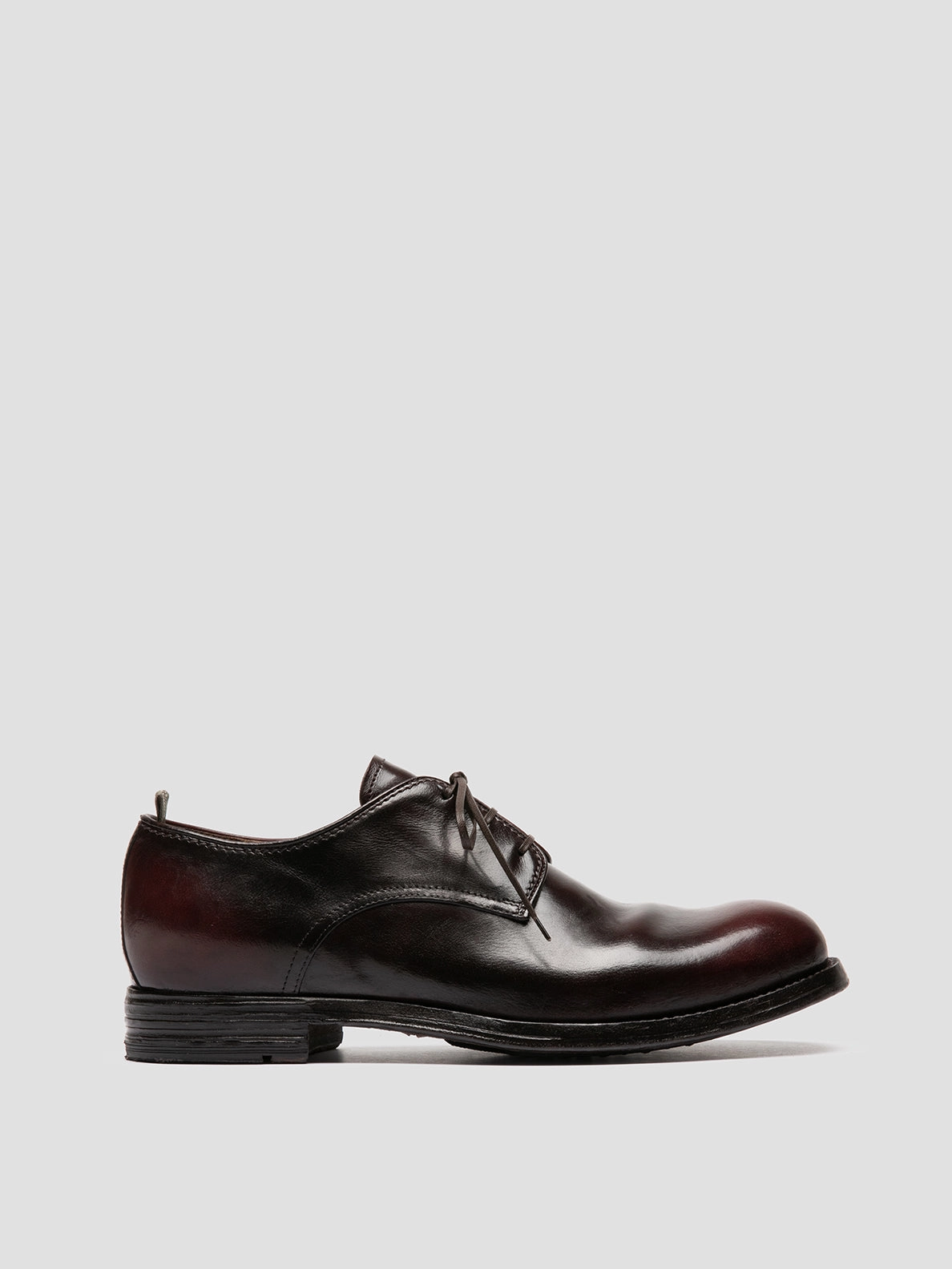 BALANCE 019 - Burgundy Leather Derby Shoes Breathable Feel Minimal Layers