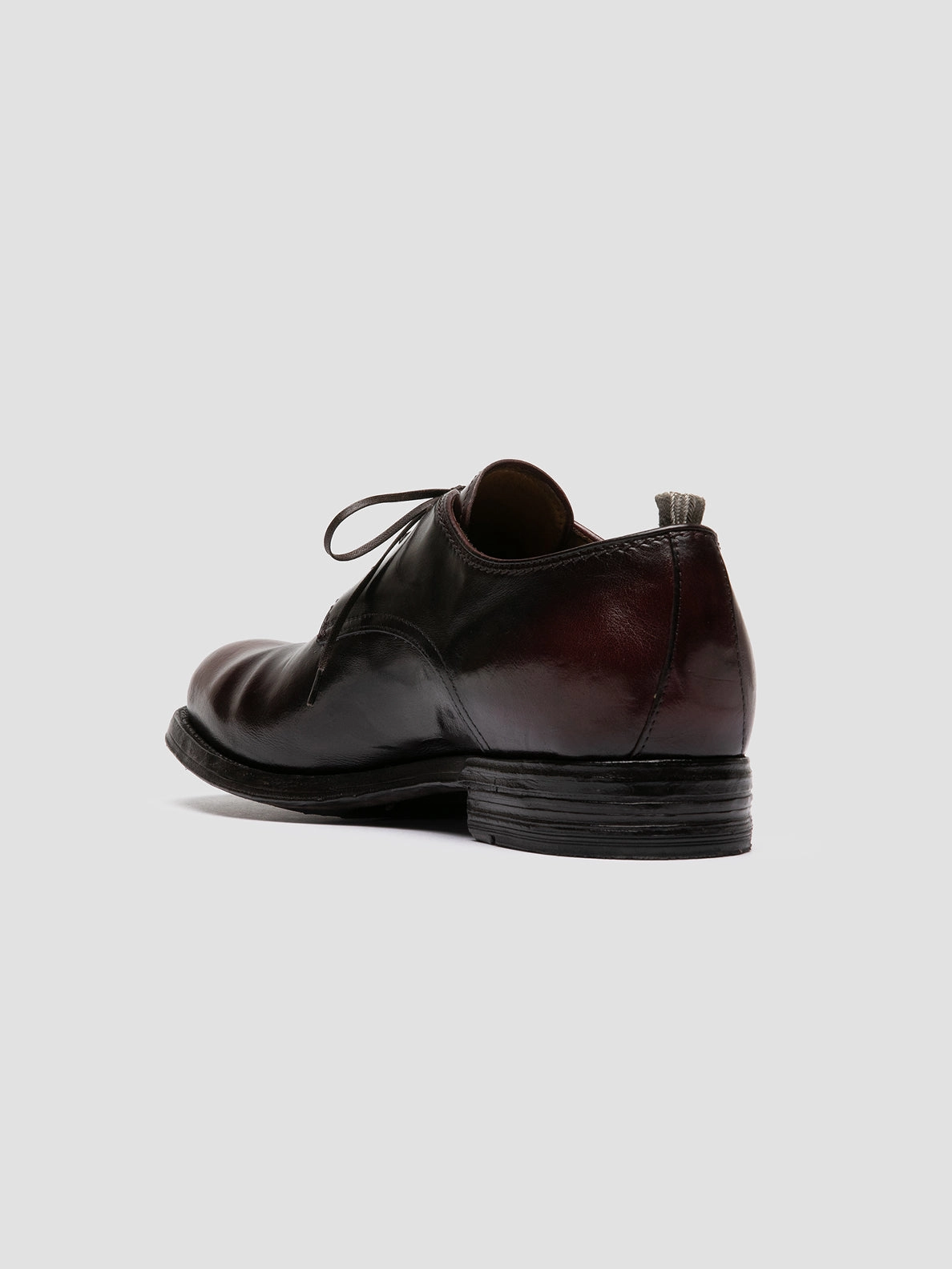 Smart Casual Appeal BALANCE 019 - Burgundy Leather Derby Shoes